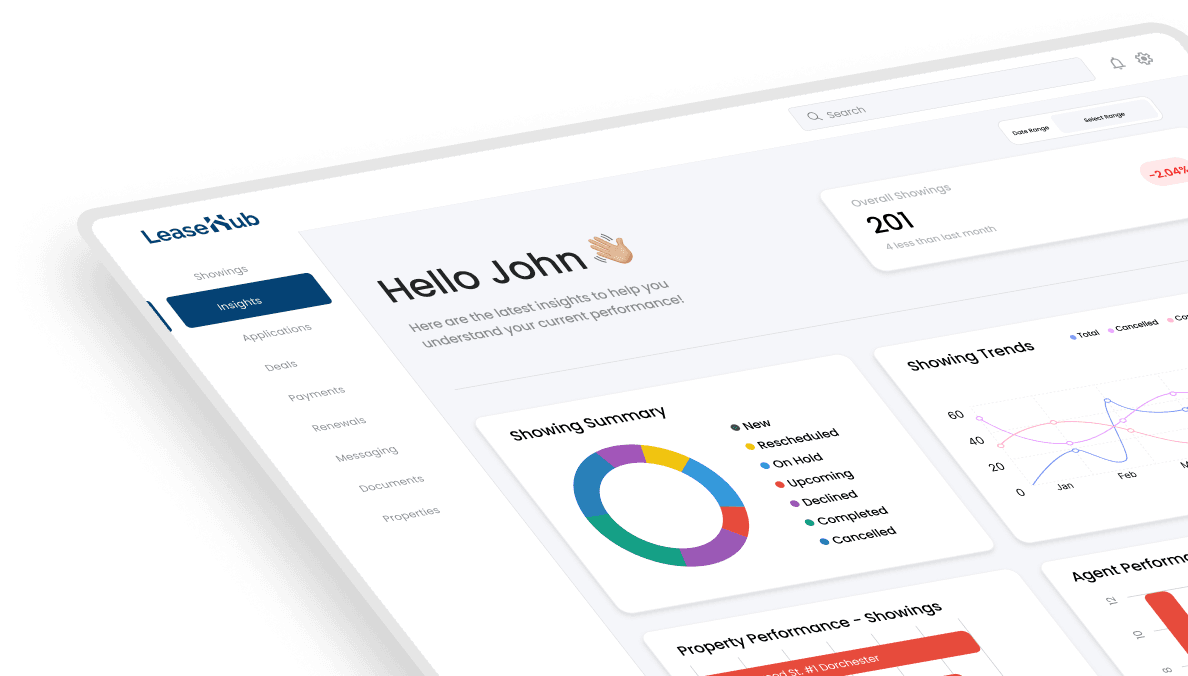 LeaseHub dashboard